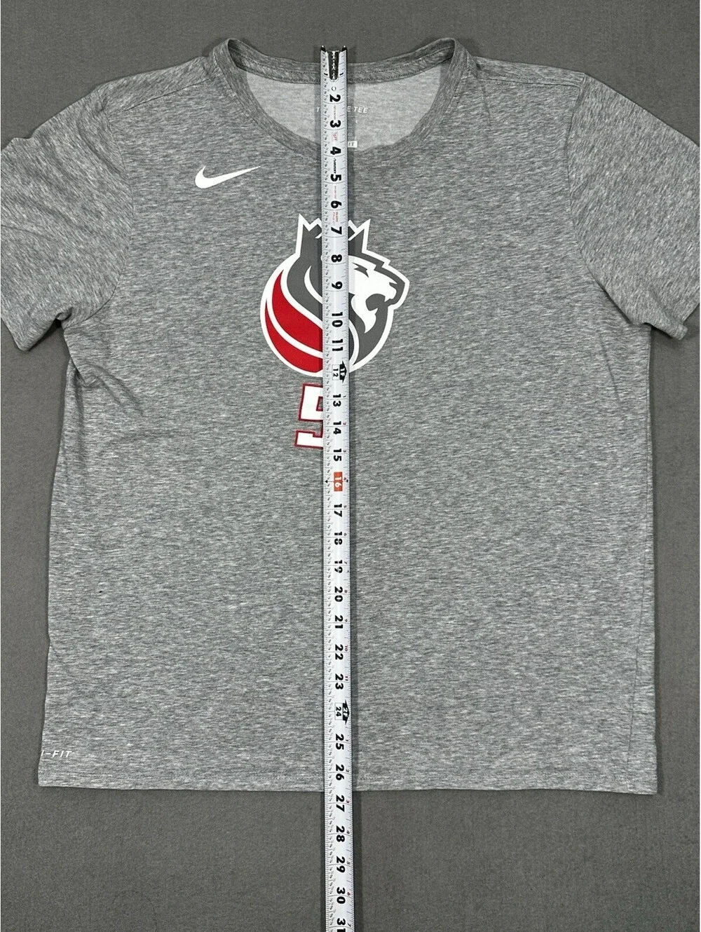 Sacramento Kings Fox #5 Nike Dri-Fit NBA Tee Shirt Mens XXL Gray Short Sleeve